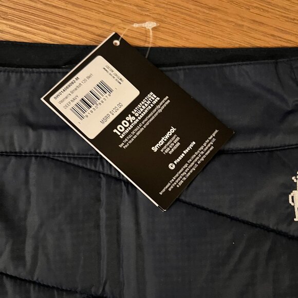 NWT Smartwool SmartLoft 120 Lightweight Wool Skirt Navy Size Medium - Picture 2 of 3